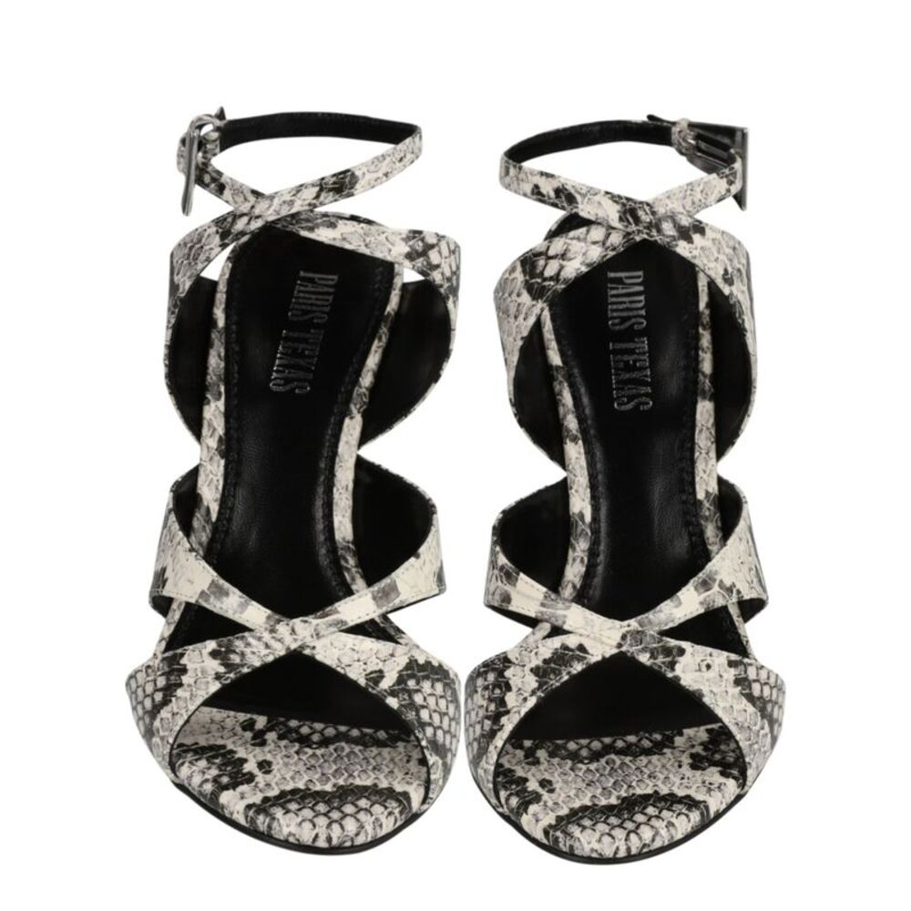 Paris Texas Python Print Laila Wedge Sandals Multi Womens - Picture 6 of 6